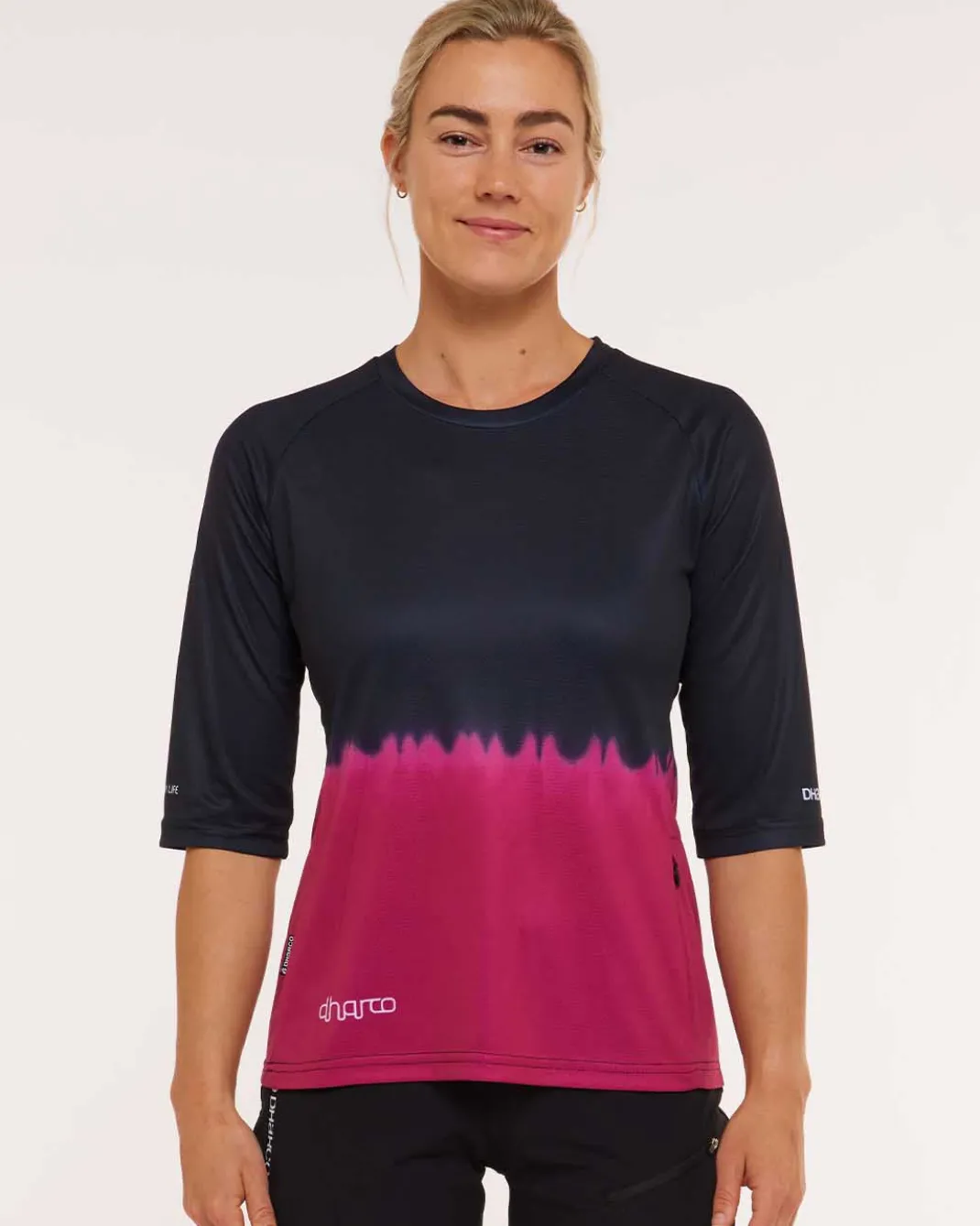 Womens 3/4 Sleeve Jersey | Cherry Dip
