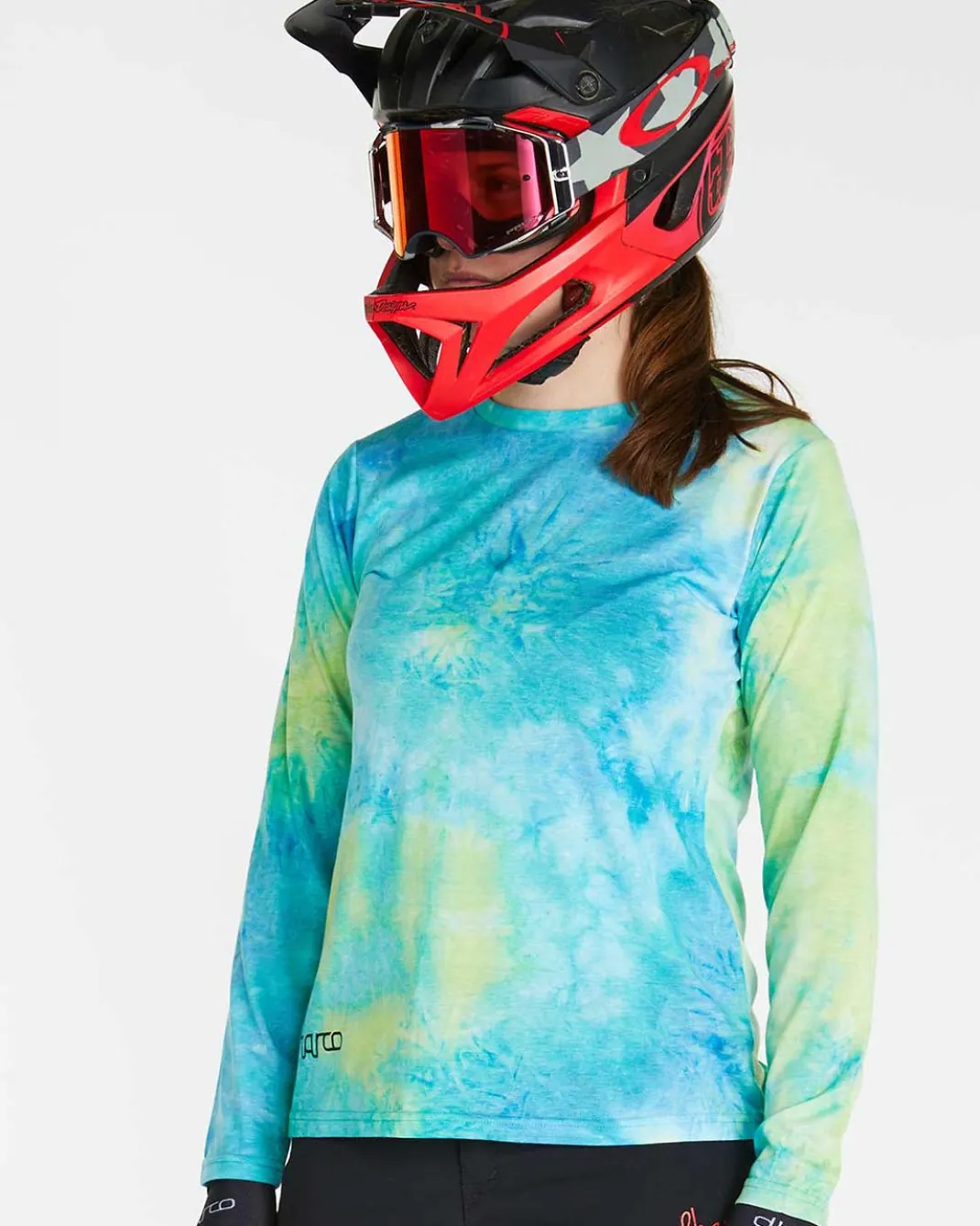 Womens Long Sleeve Tech Tee | Tie Dye