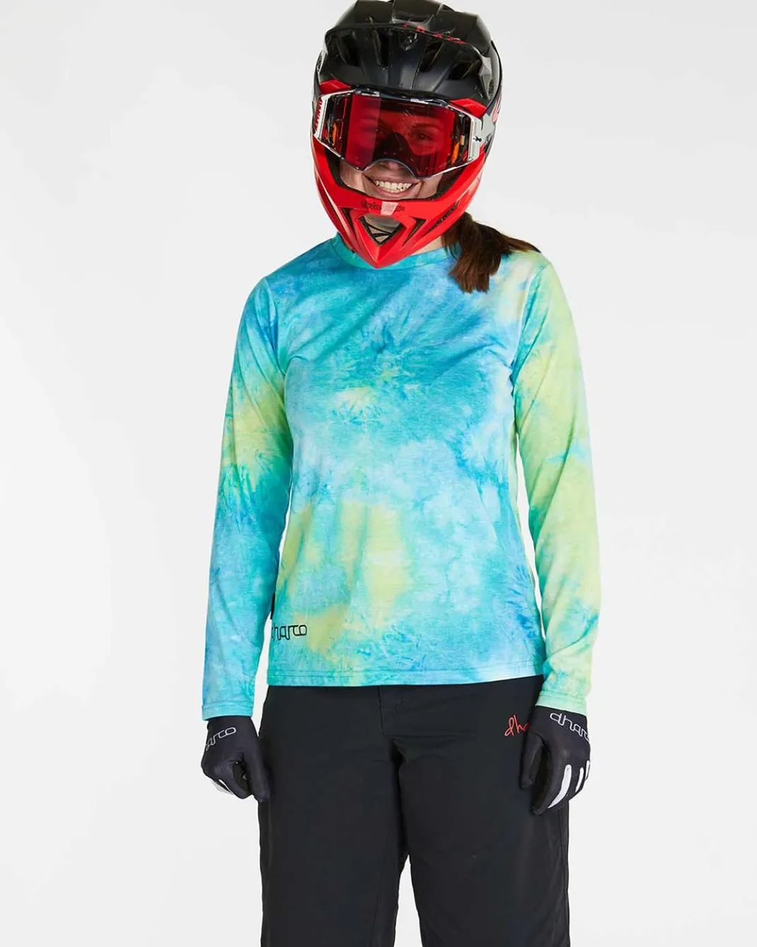 Womens Long Sleeve Tech Tee | Tie Dye