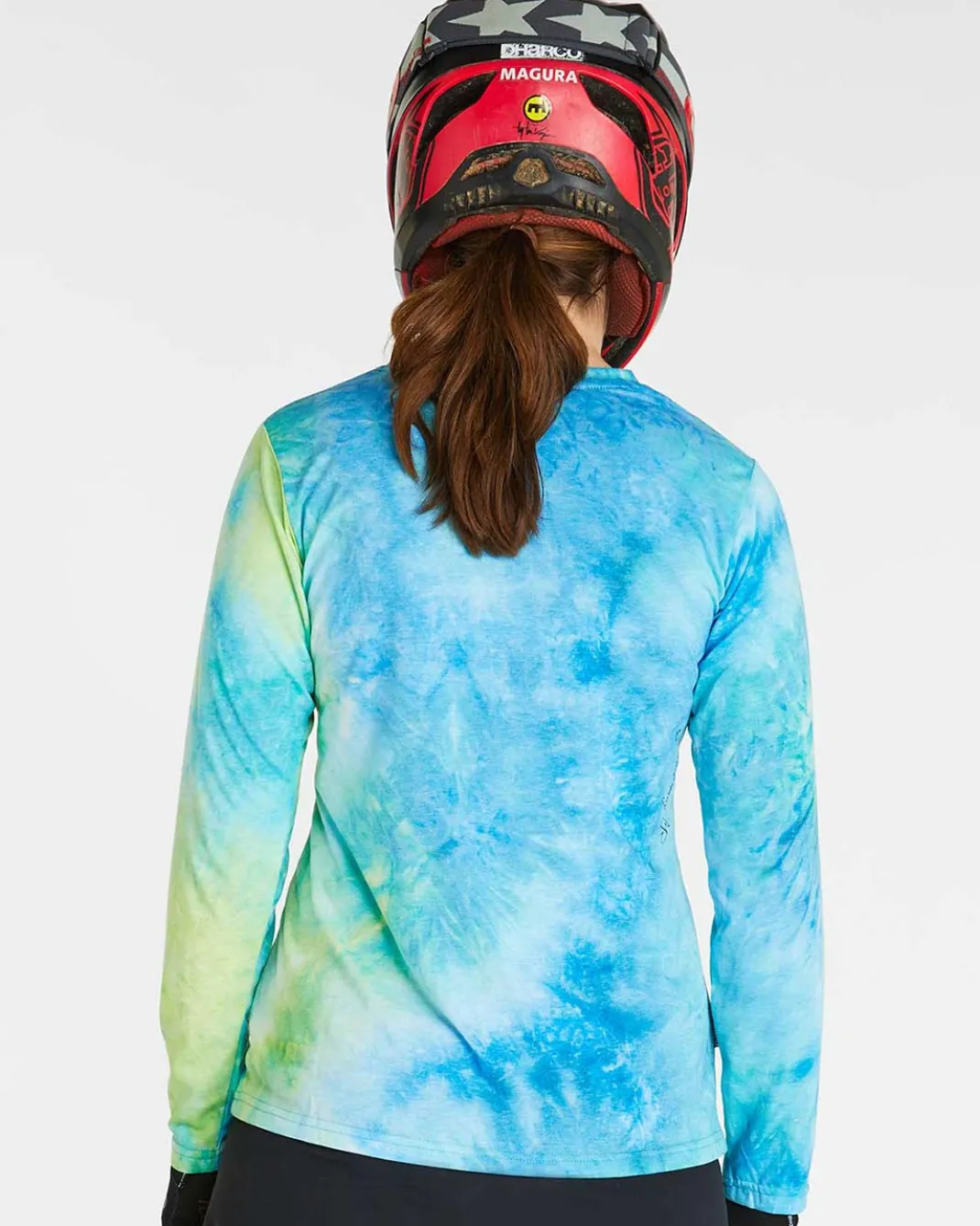Womens Long Sleeve Tech Tee | Tie Dye