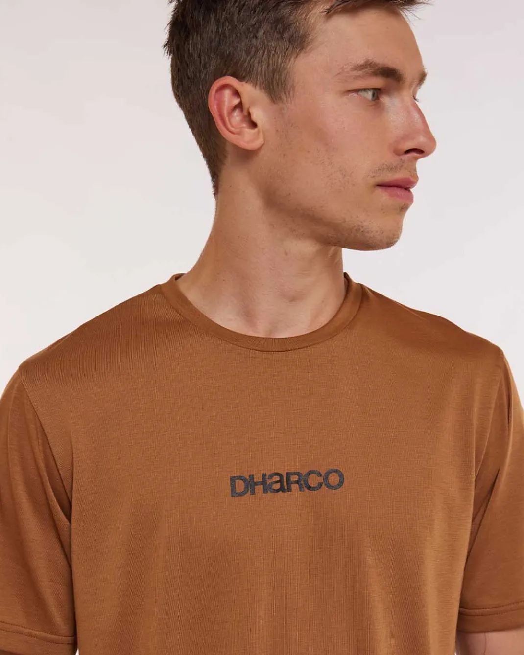 Mens Short Sleeve Tech Tee | Caramel