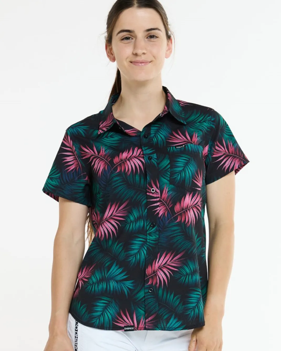 Womens Tech Party Shirt | Dark Fern