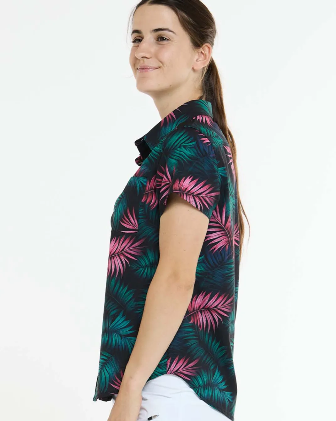 Womens Tech Party Shirt | Dark Fern
