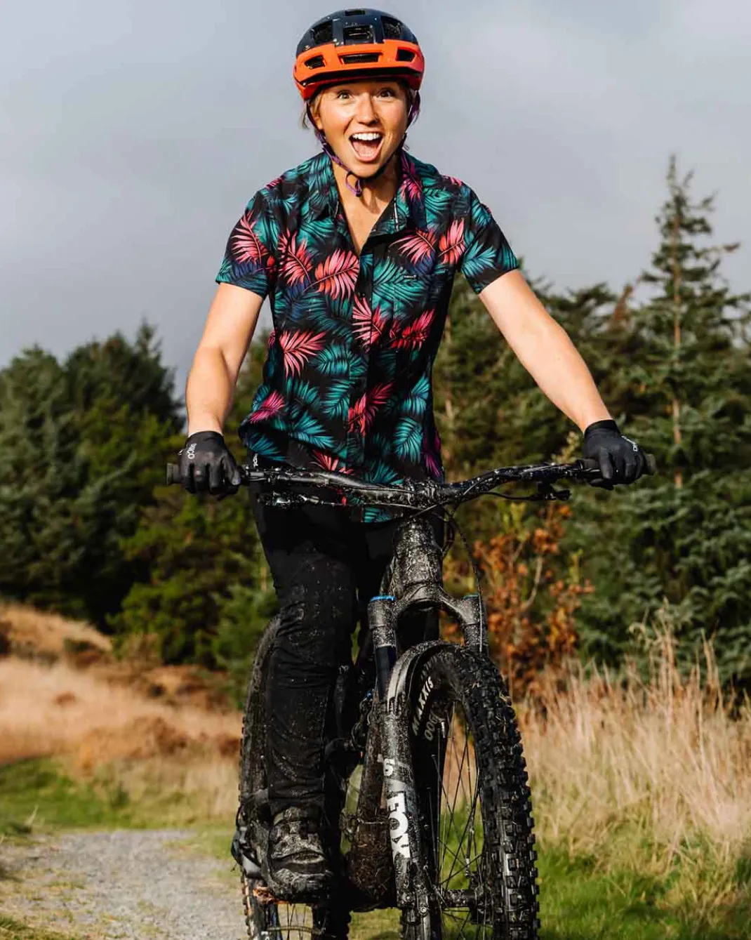 Womens Tech Party Shirt | Dark Fern