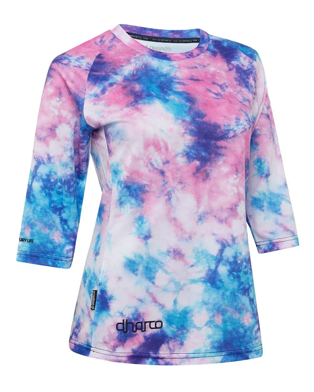 Womens 3/4 Sleeve Jersey | Tie Dye