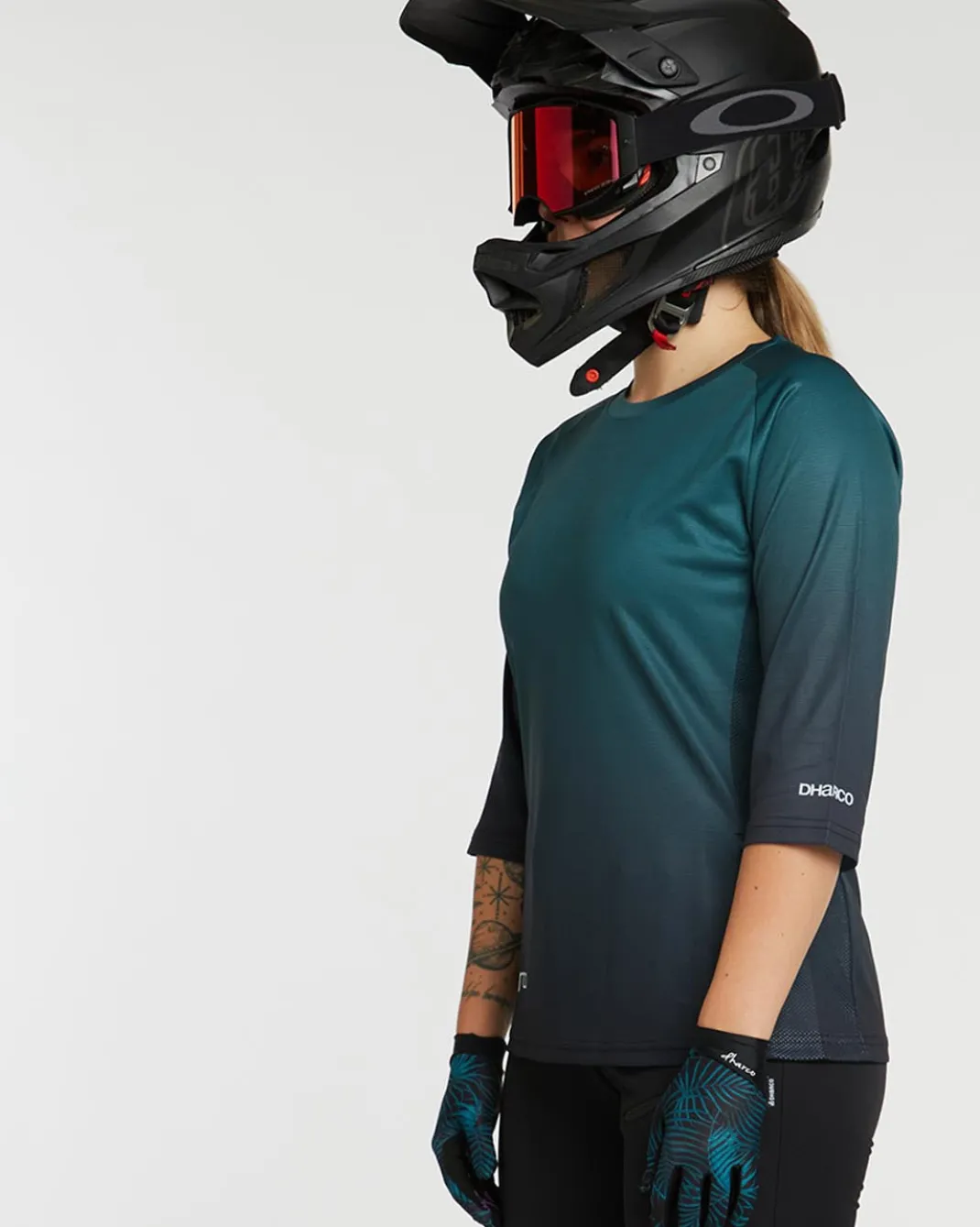 Womens 3/4 Sleeve Jersey | Forest Fade